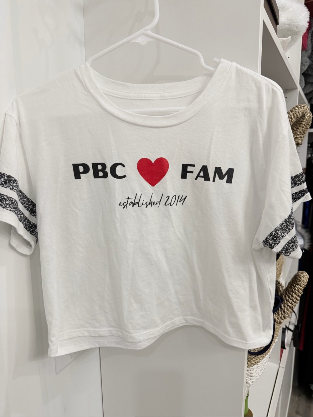 PBC Heart Fam White Graphic Tee